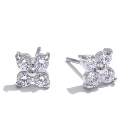 Mini Flower CZ Earring