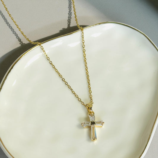 Radiant Cross Necklace