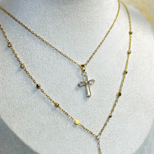 Radiant Cross Necklace
