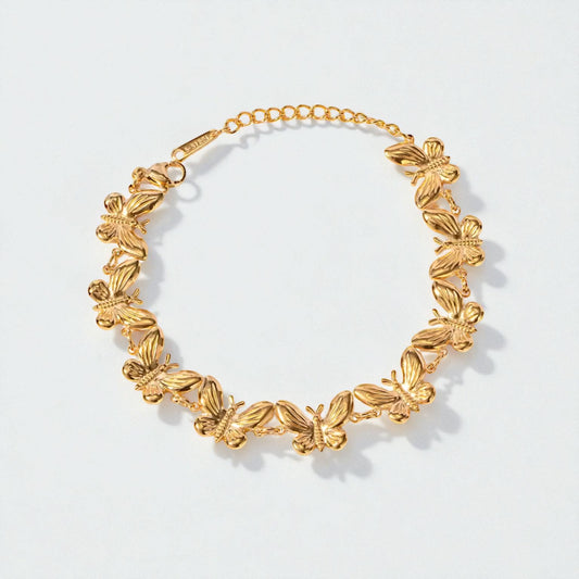 Butterflies Link Bracelet
