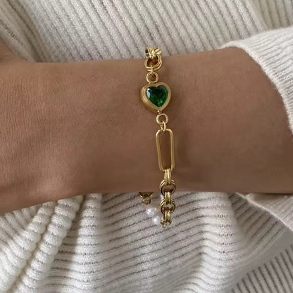 Evergreen Heart Bracelet