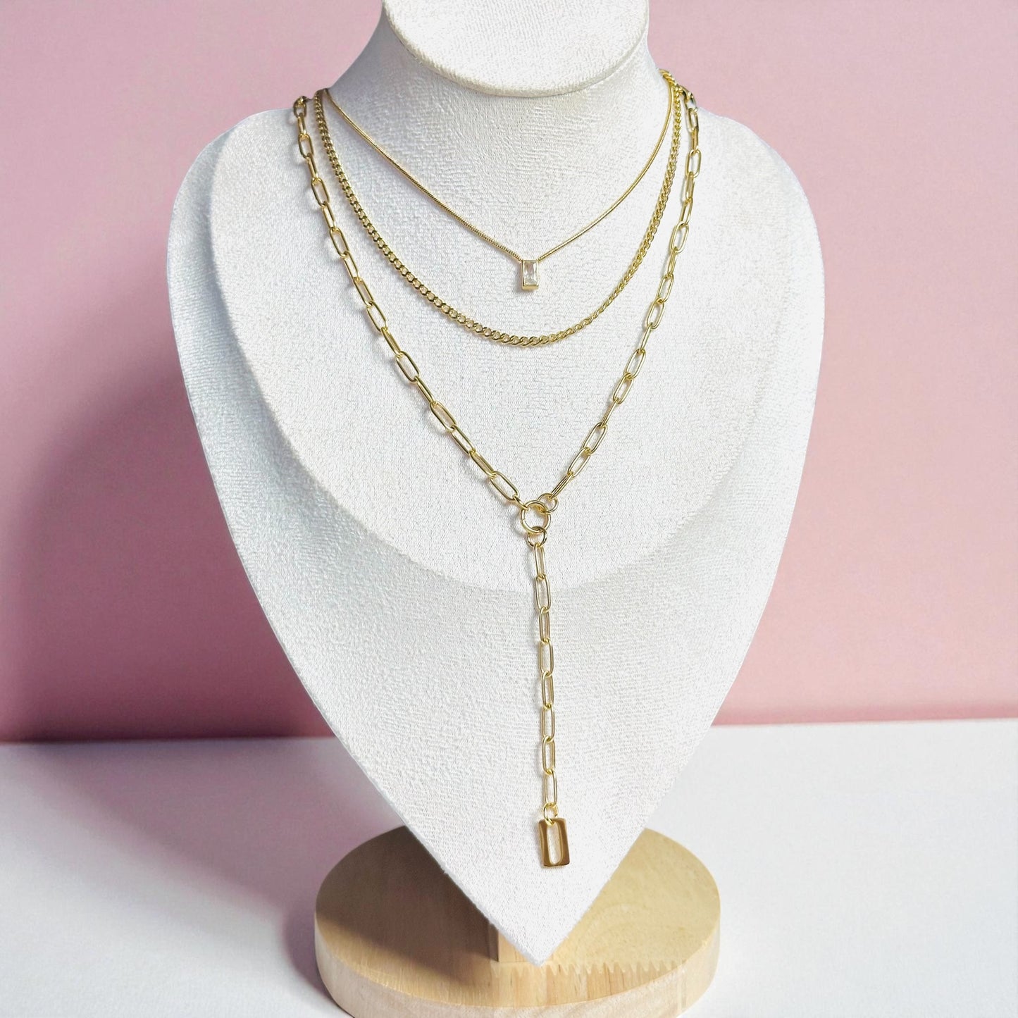 Multilayer Zircon Necklace