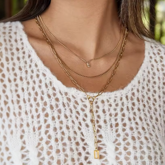 Multilayer Zircon Necklace