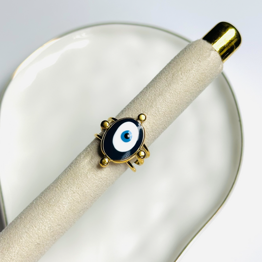 Blue Evil Eye Ring