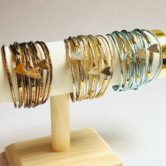 Multilayer Hearts Bracelet