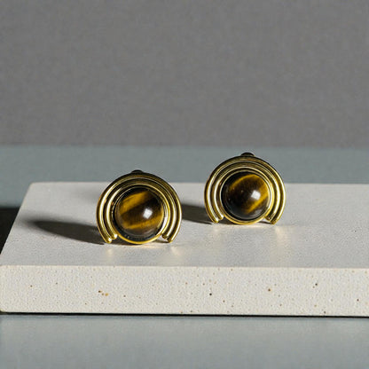 Aura Tiger Eye Earrings