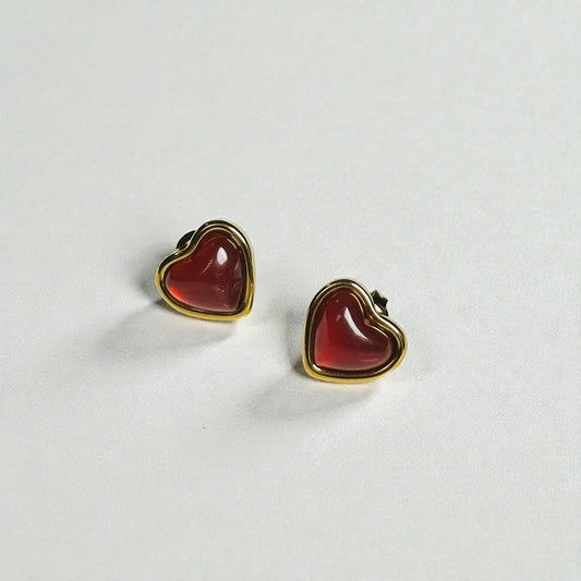 Red Heart Earrings