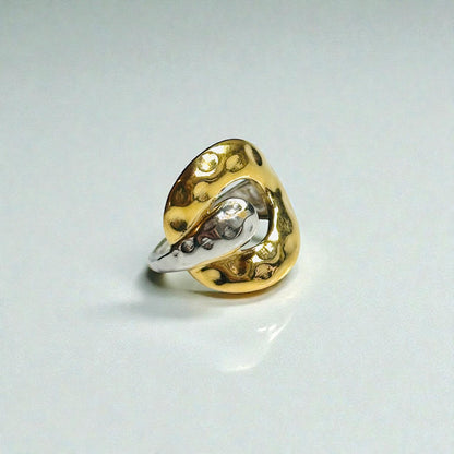 Texture Bicolor Ring