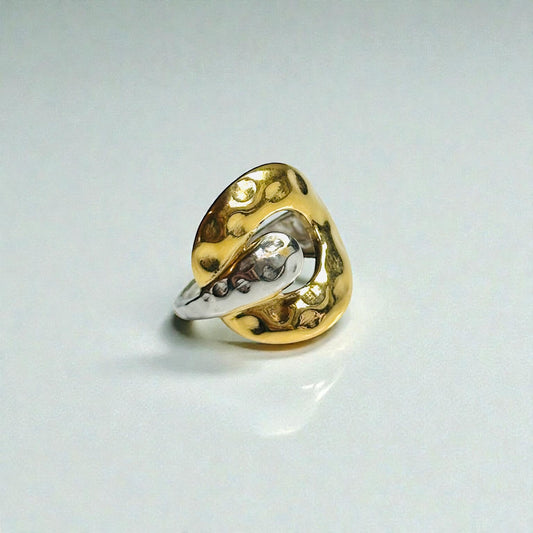 Texture Bicolor Ring