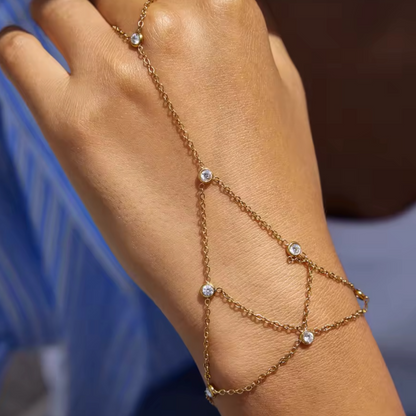 Mesh Tassel Ring Bracelet