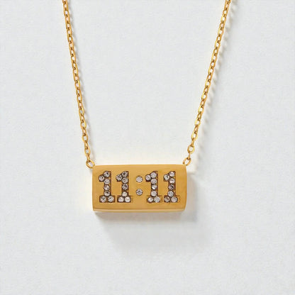 11:11 Wish Zirconia Necklace