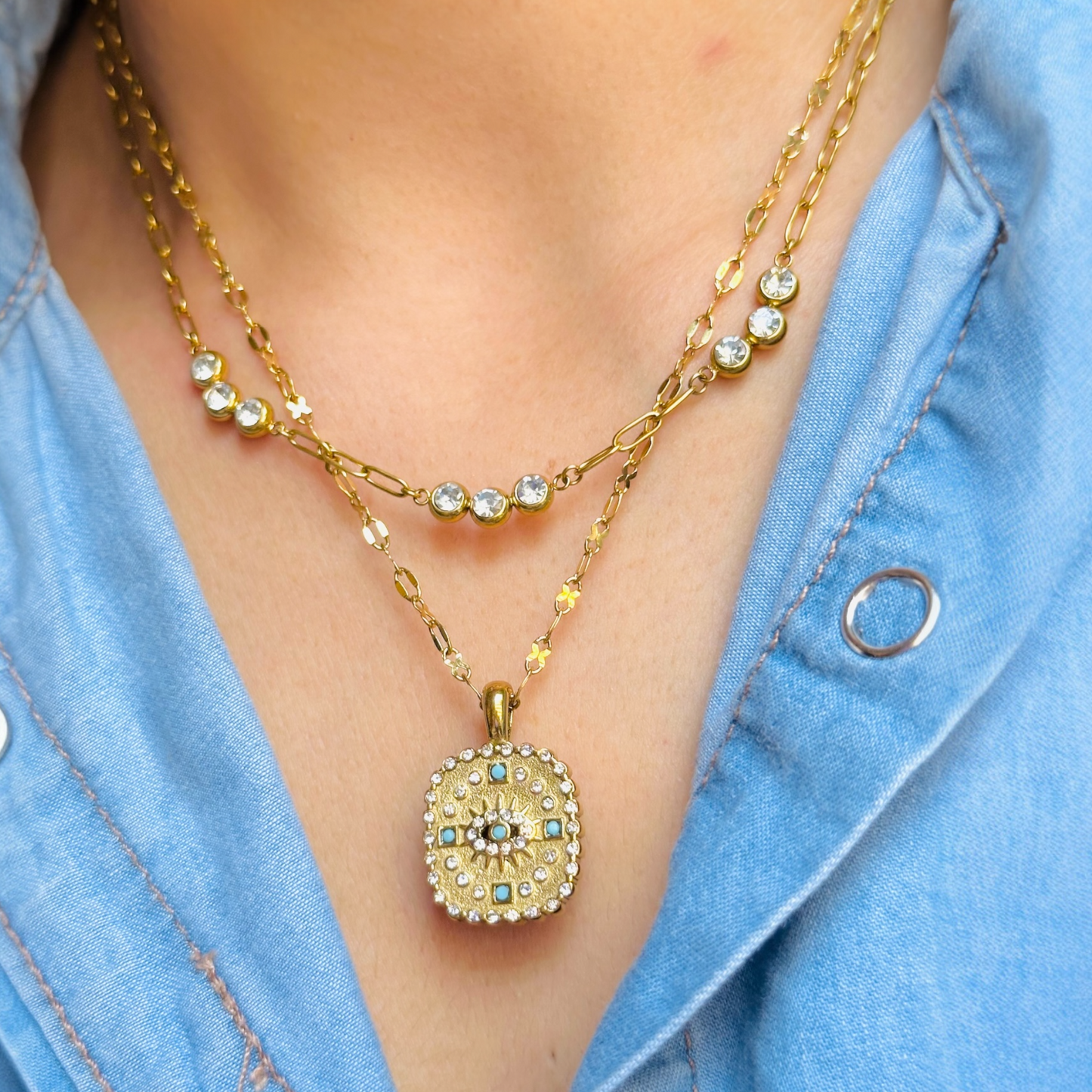 Blue Evil Eye Necklace