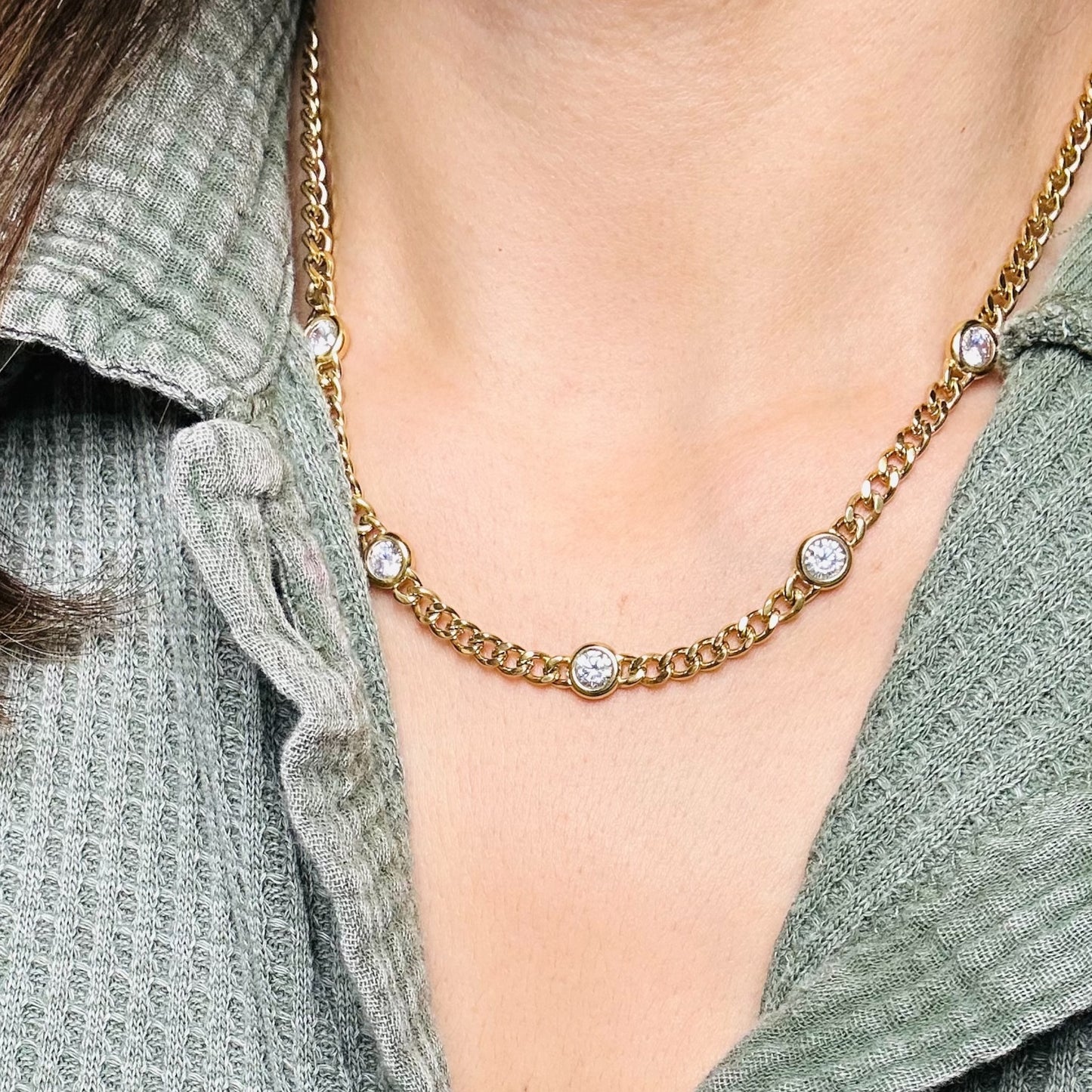 Sparkle Cuban Necklace