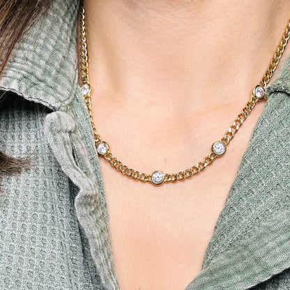 Sparkle Cuban Necklace