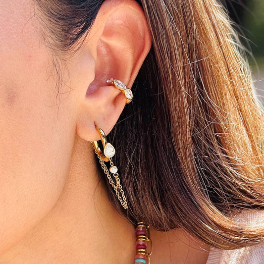 Cascade Spark Tassel Earrings