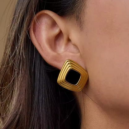 Retro Square Earrings