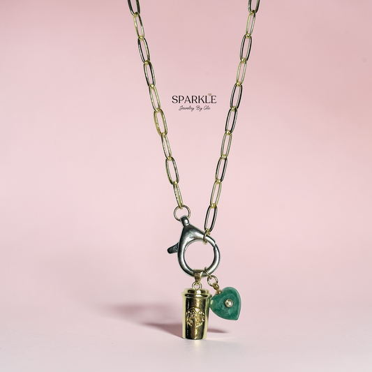 Coffee Lover Charm Necklace