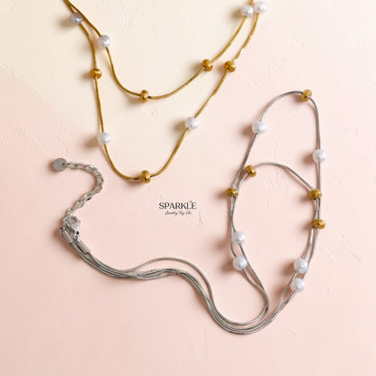 Eclipse Pearl Layers Necklace