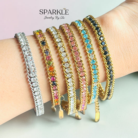 Pop Luxe Tennis Bracelet