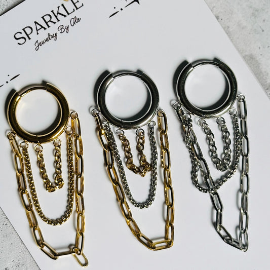 Chains Tassel Earrings