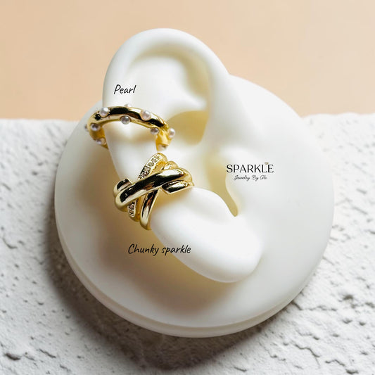 Elegant Glow Ear Cuffs