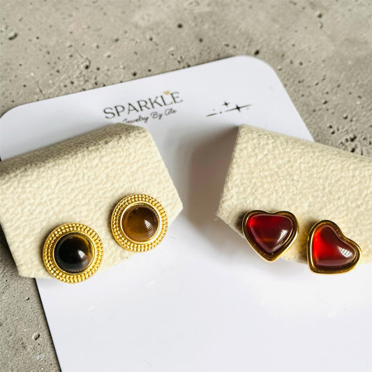 Simply Stone Stud Earrings