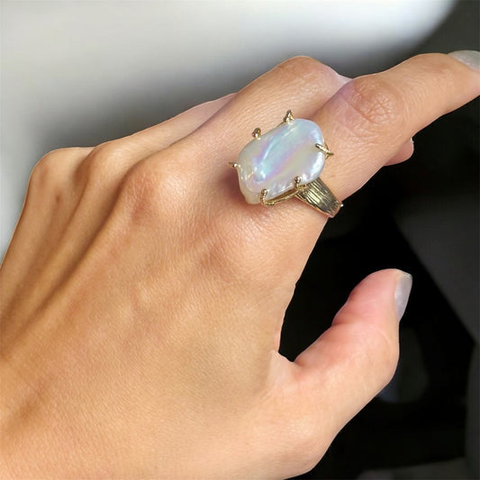 Baroque Pearl Ring