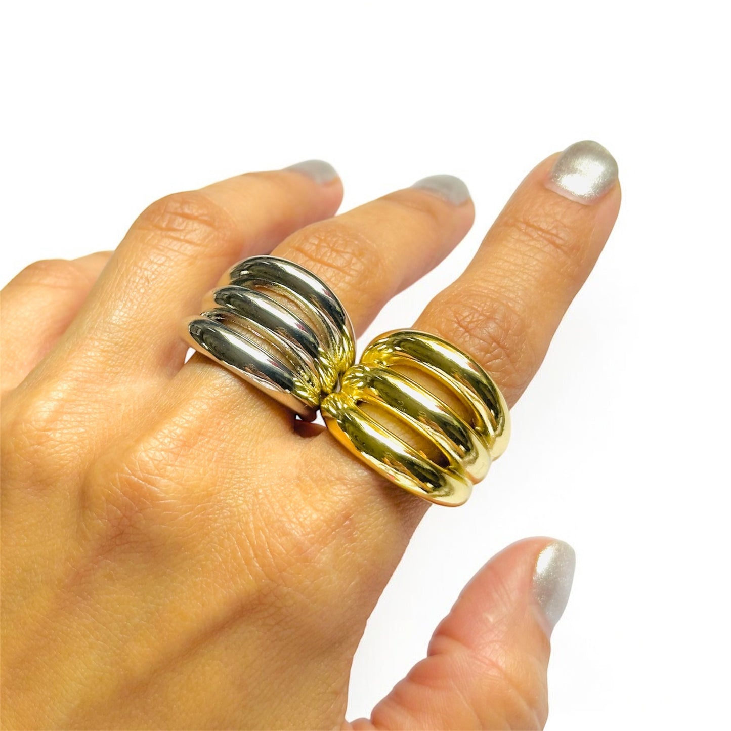 Triple Line Chunky Ring