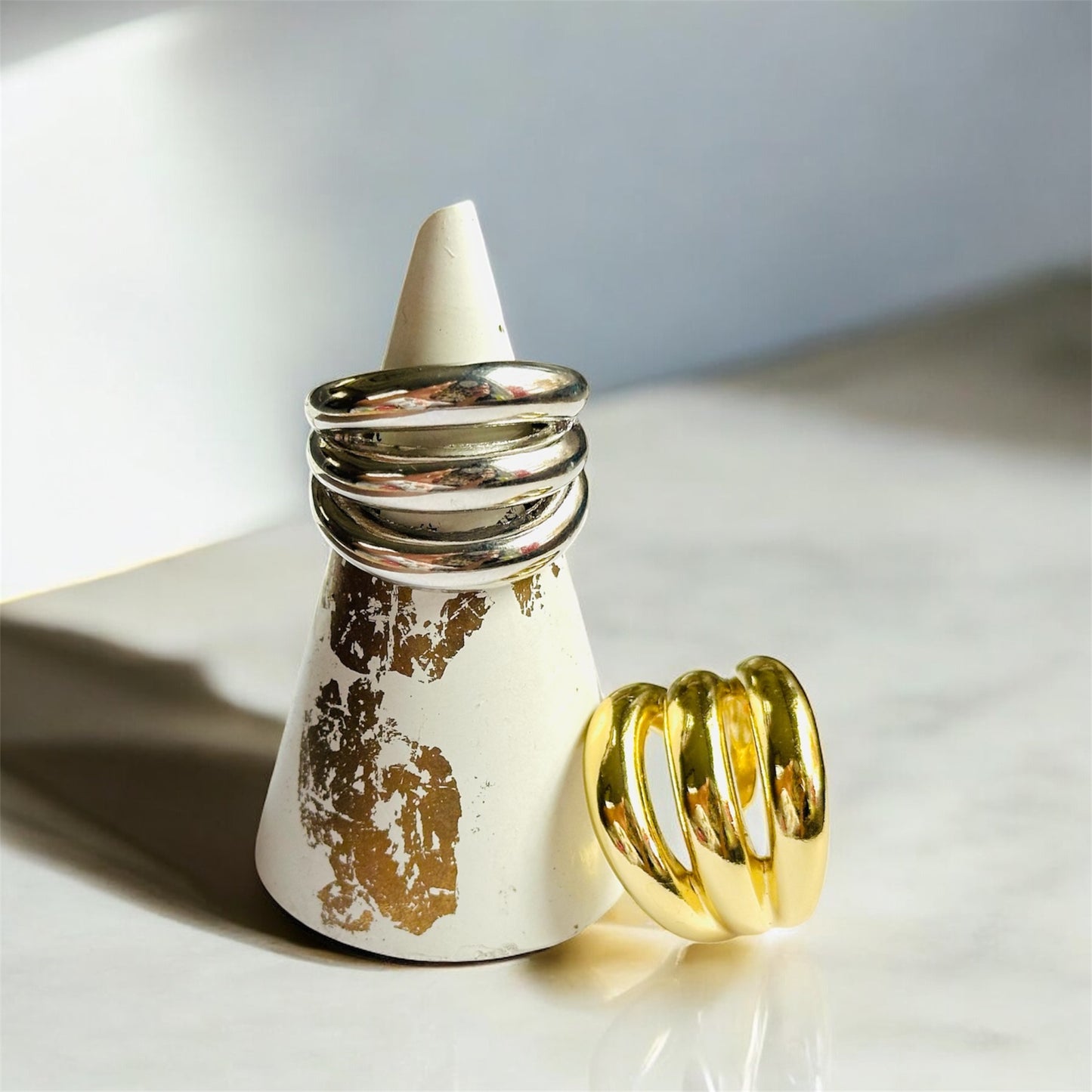 Triple Line Chunky Ring