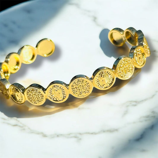 Medallion Cuff Bracelet