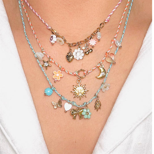 Braided Rope Charm Necklace