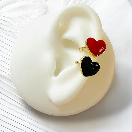 Puff Heart Earcuff