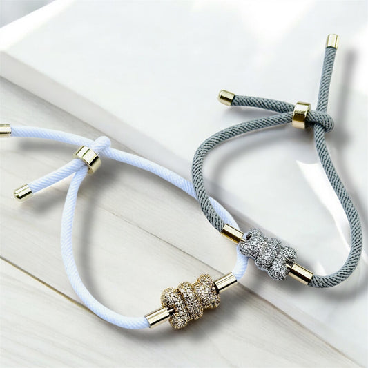 Cute Bear Zirconia Bracelet