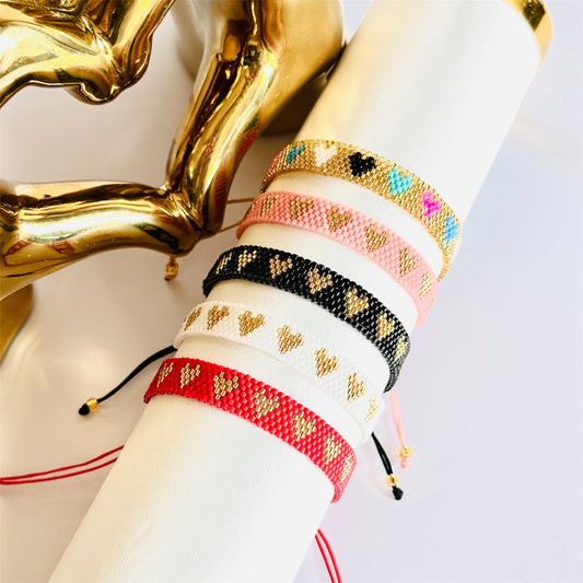 Heart Shape Miyuki Bracelet