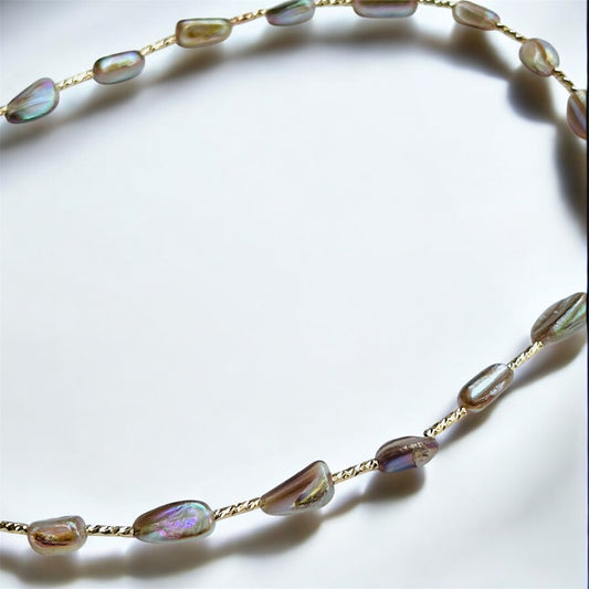 Iridescent Pearl Necklace
