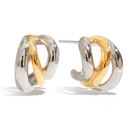 Trio Line Chunky Hoop