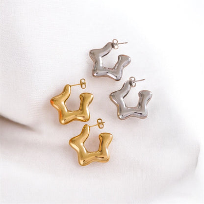 Chunky Star Earrings