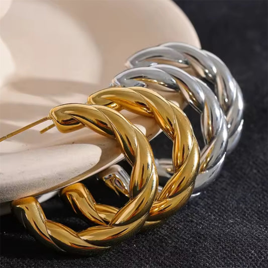 Twisted Hoops Earrings