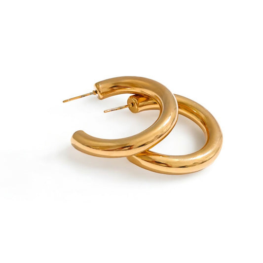 Classic Bold Hoop Earrings
