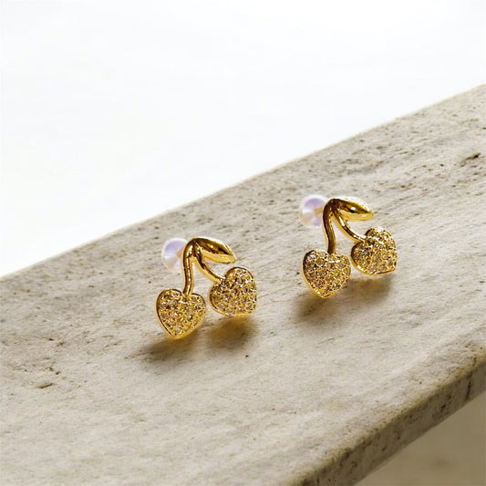 Sweet Cherry Studs Earrings