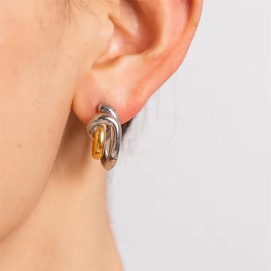 Minimalist C Shape Earrings