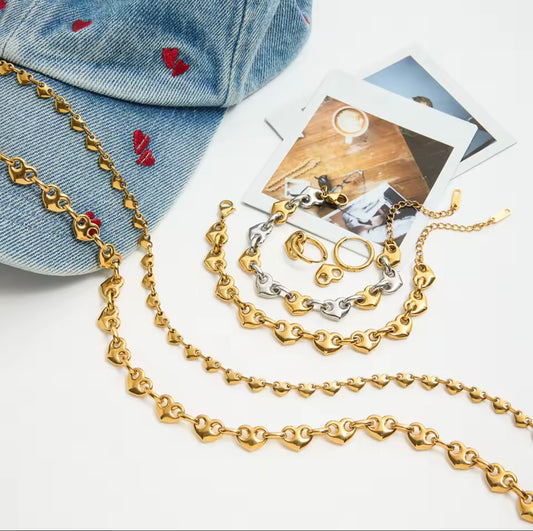 Coffee Bean Heart Earrings