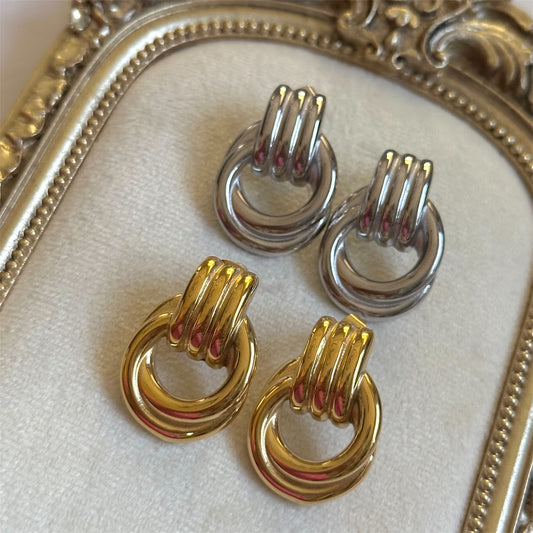 Circle Drop Earrings