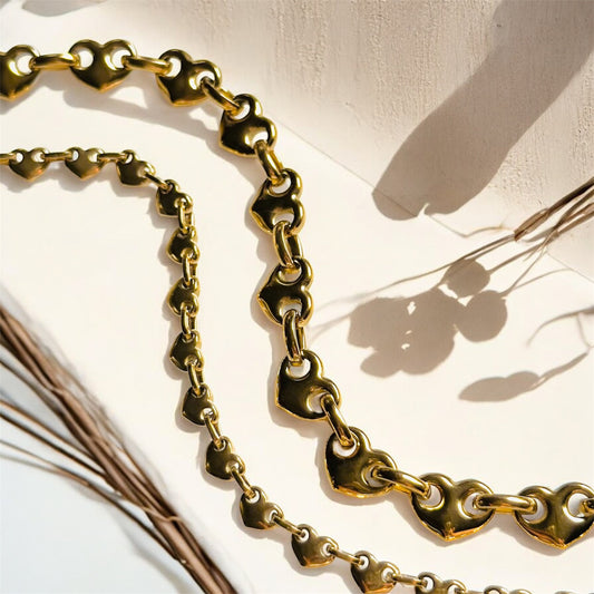 Coffee Bean Heart Necklace