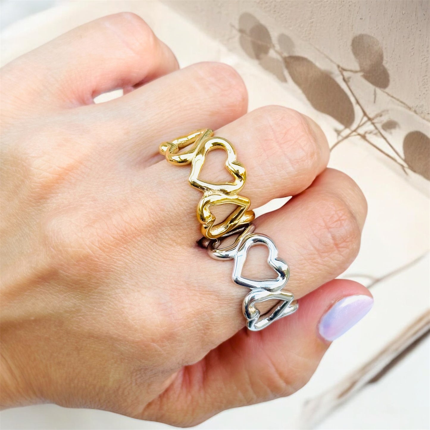Heart Love Hallow Ring
