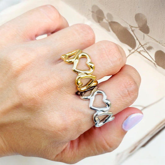 Heart Love Hallow Ring
