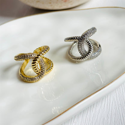 Interlaced Zirconia Ring