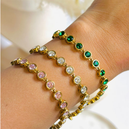Round Zirconia Bracelet