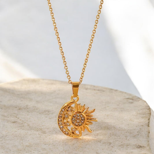 Moon and Sun Neckalce