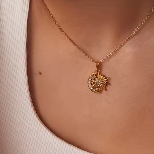 Moon and Sun Neckalce